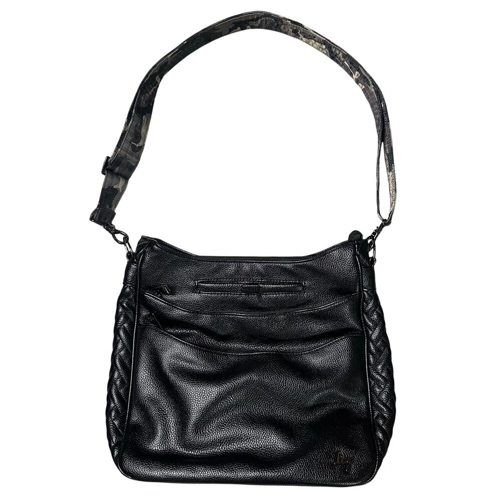 Lug Cable Car Crossbody Bag Black